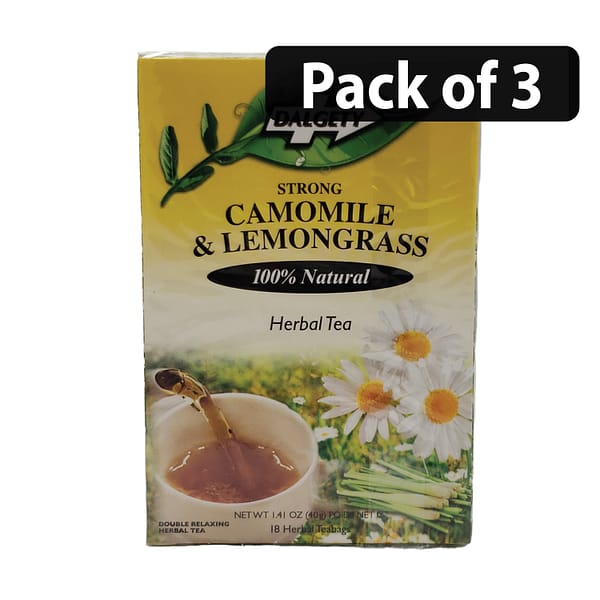 (Pack of 3) Dalgety Strong Herbal Tea (18 Herbal Teabags) Camomile