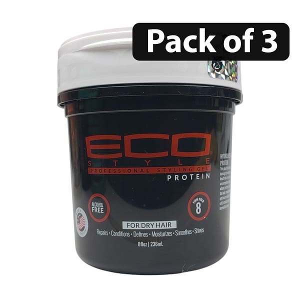 (Pack of 3) ECO Style Professional Gel Protein 8oz