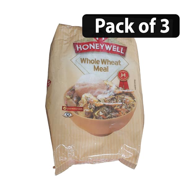 (Pack of 3) Honeywell Flour Meal 1.8kg Whole Wheat Meal