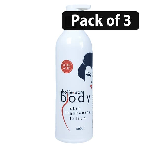 (Pack of 3) Kojie San Body Skin Lotion 500g Kojic Acid