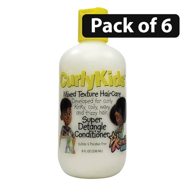 (Pack of 6) CurlyKids Super Detangle Conditioner 8oz