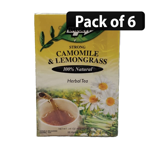 (Pack of 6) Dalgety Strong Herbal Tea (18 Herbal Teabags) Camomile