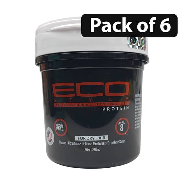 (Pack of 6) ECO Style Professional Gel Protein 8oz