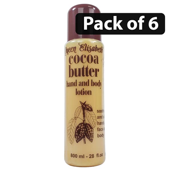 (Pack of 12) Queen Elisabeth Cocoa Butter Hand And Body Lotion 800ml