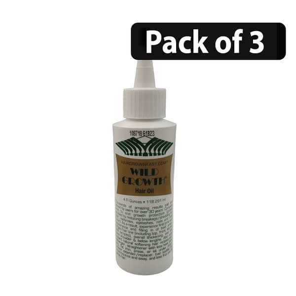 (Pack of 3) Wild Growth Hair Oil 4fl.oz