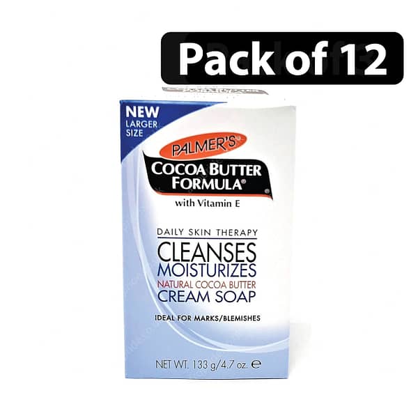 (Pack of 12) Palmer's Cocoa Butter Soap with Vitamin-E 4.7oz