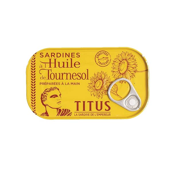 Titus Sardines Al Huile De Tournesol 125g