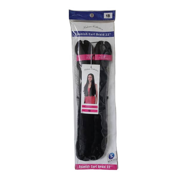 Kuknus Collection Spanish Curl Braid 22'' 1B