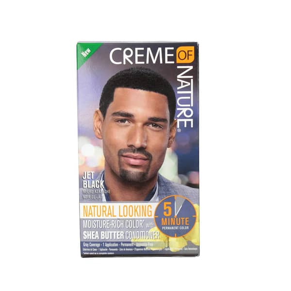 Creme Of Nature Jet Black Natural Looking-Moisture-Rich Permanent Hair Color
