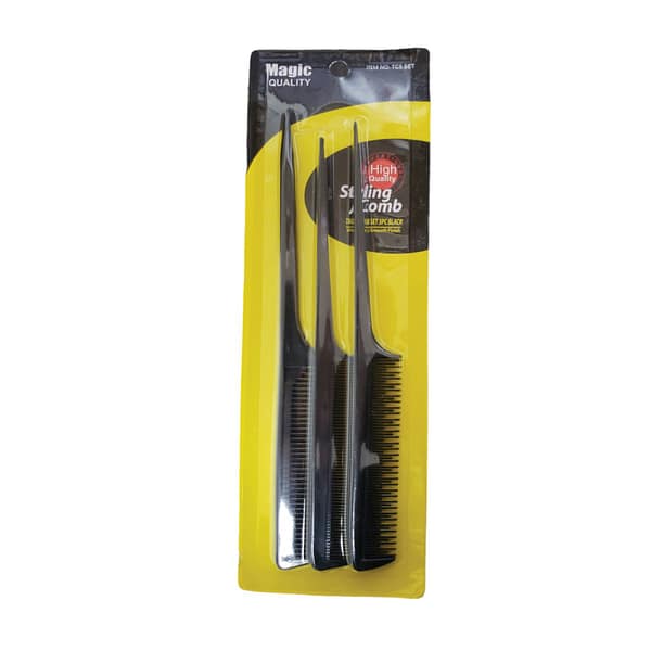 Magic Styling Comb Tail Comb Set 3PC TC5Set - Afro Pride