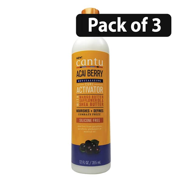 (Pack of 3) Cantu Acai Berry Revitalizing Curl Activator 12oz