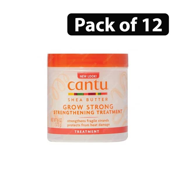 (Pack of 12) Cantu Shea Butter Grow Strong Strengthening Treatment 6oz