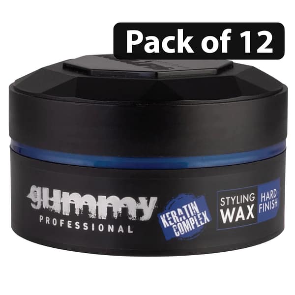(Pack of 12) Gummy Professional Hard Finish Styling Wax 150ml