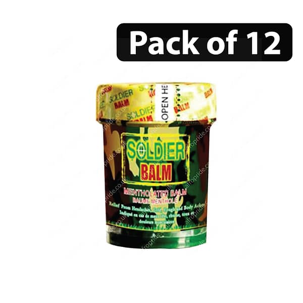 (Pack of 12) Soldier Balm Mentholated Balm 60ml