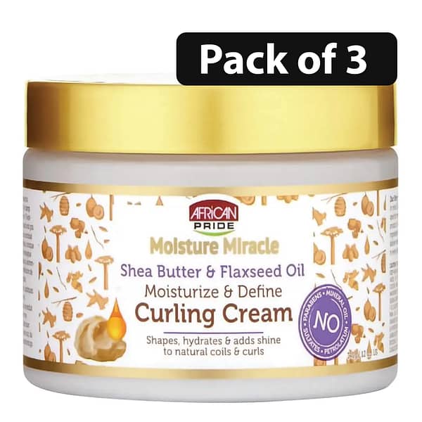 (Pack of 3) African Pride Moisture Miracle Curling Cream 12oz