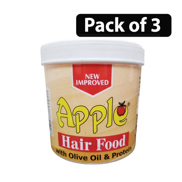 (Pack of 3) Apple Hair Food With Olive Oil & Protein 650g