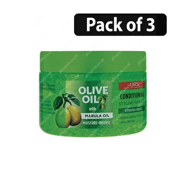 (Pack of 3) ORS Olive Oil Hair with Marula Oil Conditioning Hair Gel 250ml