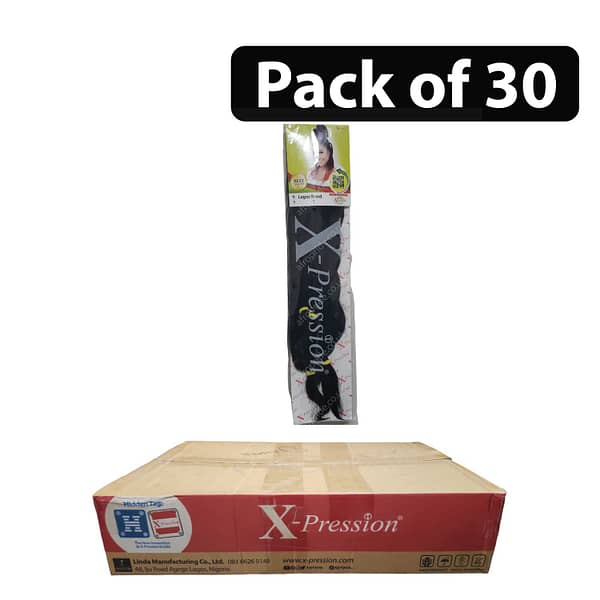 (Pack of 30) Full Box Xpression Lagos Braid 1