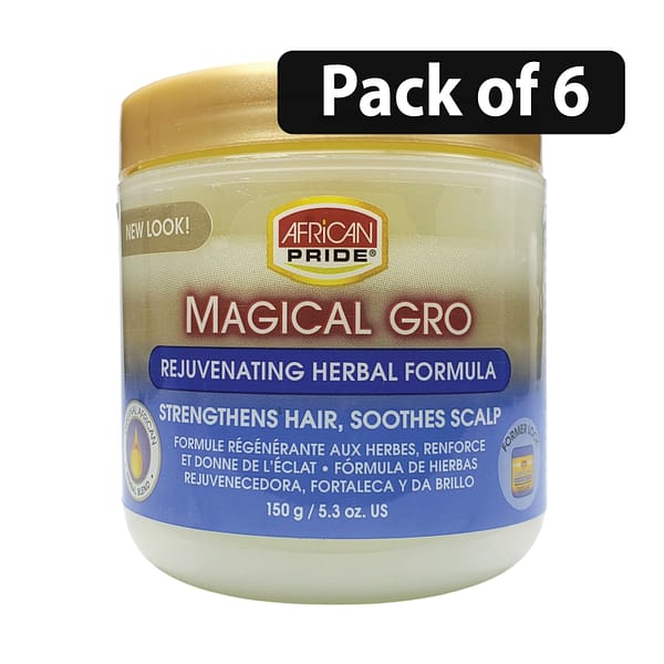 (Pack of 6) African Pride Magical Gro Healthier-Looking Hair & Scalp 5.3oz