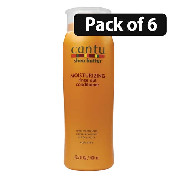 (Pack of 6) Cantu Shea Butter Moisturizing Brightening Rinse Out Conditioner 400ml(Pack of 6) Cantu Shea Butter Moisturizing Brightening Rinse Out Conditioner 400ml