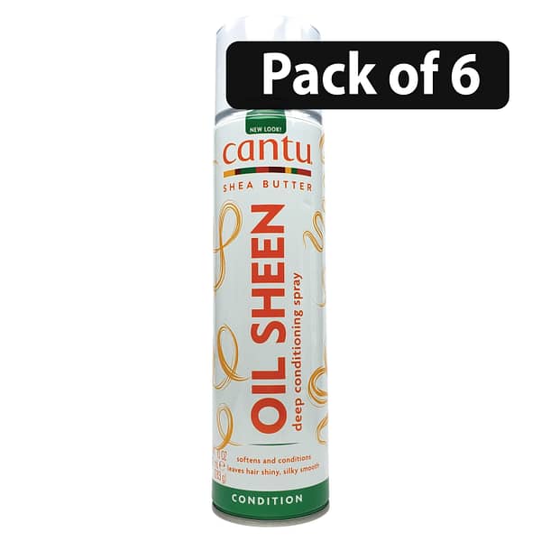 (Pack of 6) Cantu Shea Butter Oil Sheen Deep Conditioning Spray (Pack of 6) Cantu Shea Butter Oil Sheen Deep Conditioning Spray