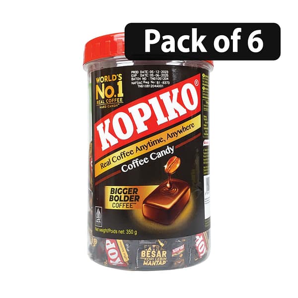(Pack of 6) Kopiko Coffee Candy 350g (50 Candies)