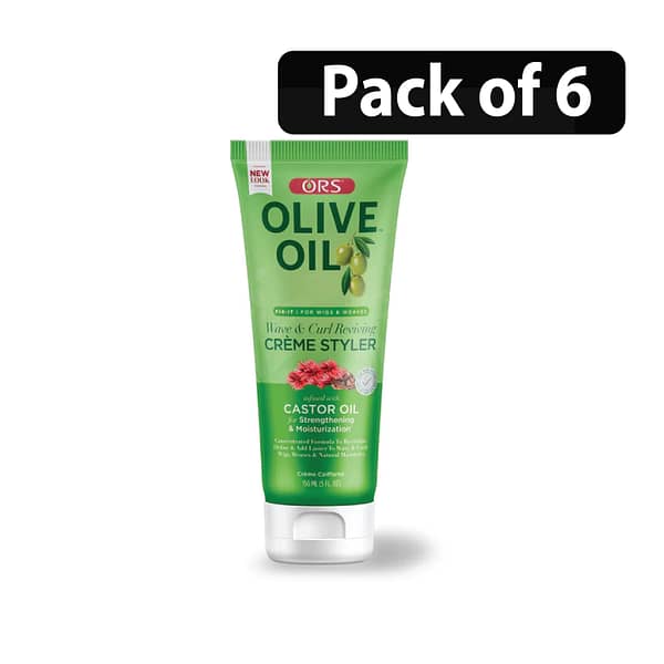(Pack of 6) ORS Olive Oil FIX-IT Wave & Curl Reviving Creme Styler 150ml