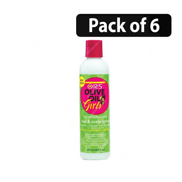 (Pack of 6) ORS Olive Oil Moisturizing Hair & Scalp Lotion 8.5oz
