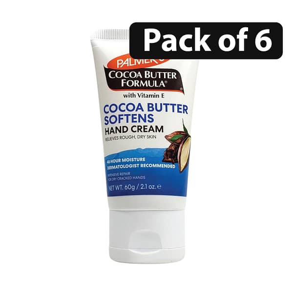 (Pack of 6) Palmer's Cocoa Butter Hand Cream 60g (Pack of 6) Palmer’s Cocoa Butter Hand Cream 60g