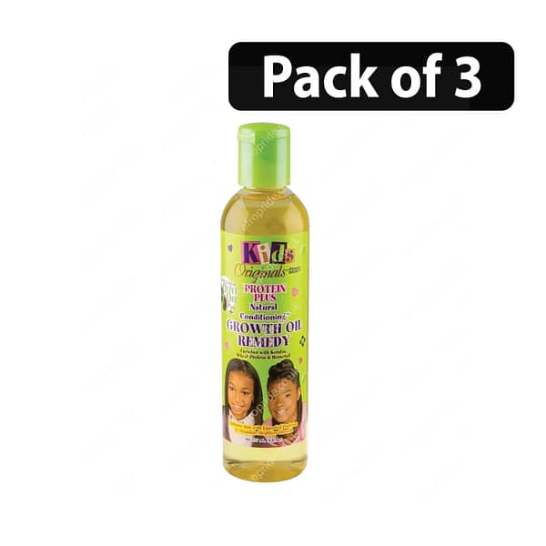 (Pack of 3) Africa's Best Original Protein Plus Natural Conditioning Growth Oil Remedy 8oz