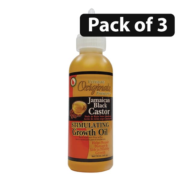 (Pack of 3) Africa’s Best Therapy Jamaican Black Castor Oil Stimulating Growth Oil