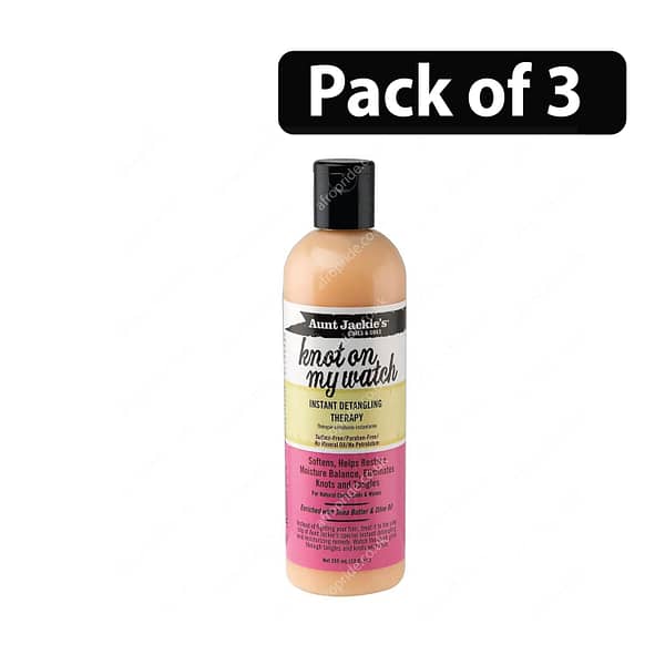 (Pack of 3) Aunt Jackie's Knot On My Watch Instant Detangling Therapy 12oz