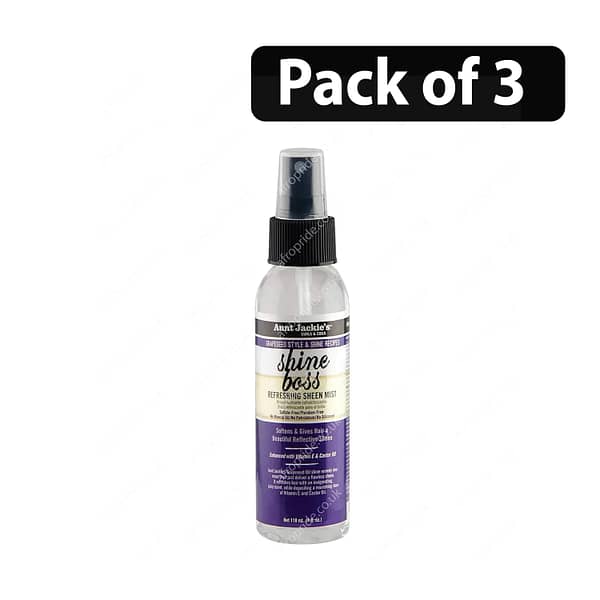 (Pack of 3) Aunt Jackie's Shine Boss Refreshing Sheen Mist 4oz
