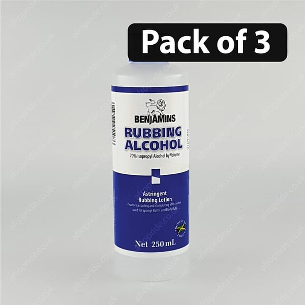 (Pack of 3) BENJAMINS Rubbing Alcohol 250ml