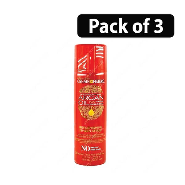 (Pack of 3) Cream of Nature Argan Oil 16oz