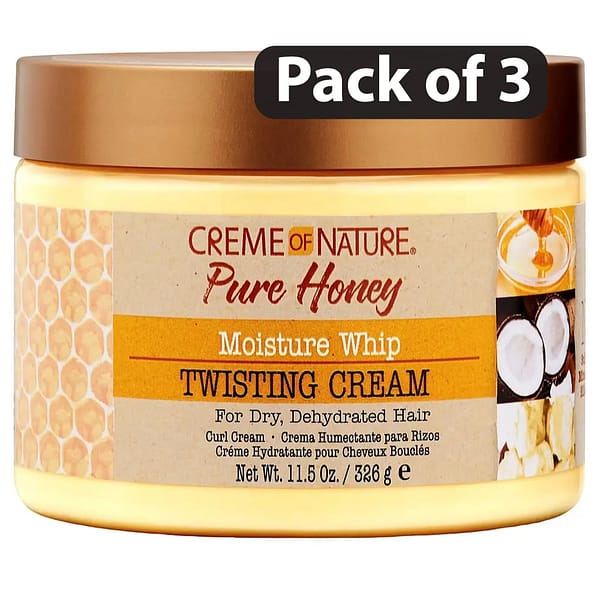 (Pack of 3) Creme of Nature Moisturize Whip Twisting Cream 11.5oz