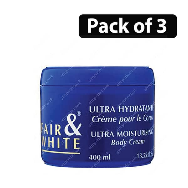 (Pack of 3) Fair & White Ultra Moisturising Body Cream 400ml