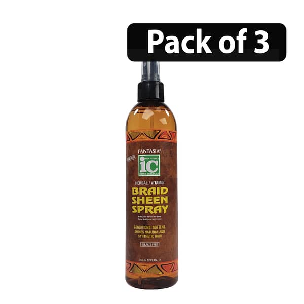 (Pack of 3) Fantasia IC Braid Sheen Spray 12oz