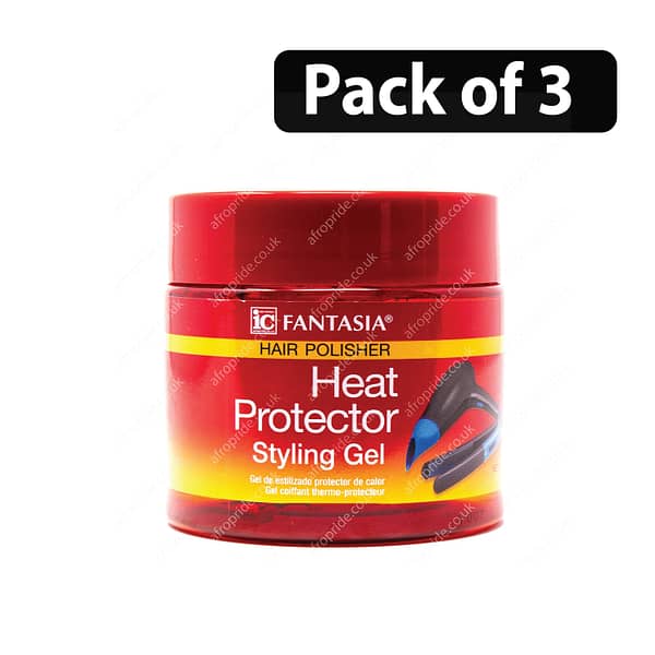 (Pack of 3) Fantasia IC Heat Protector Styling Gel 16oz
