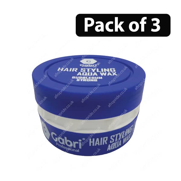 (Pack of 3) Gabri Hair Styling Aqua Wax 150ml Blue