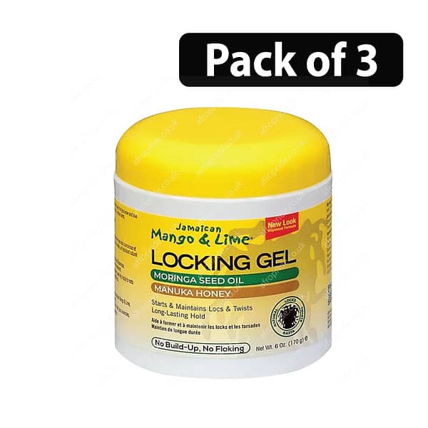 (Pack of 3) Jamaican Mango & Lime Store Lime Locking Hair Gel 6oz