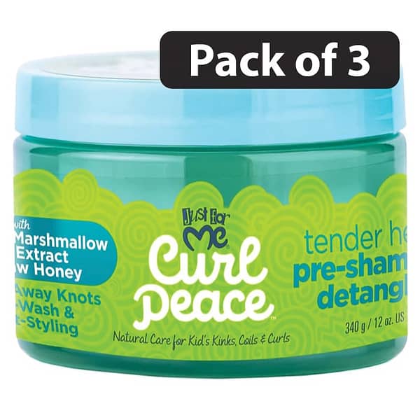 (Pack of 3) Just For Me Curl Peace Pre-Shampoo Detangler 12oz