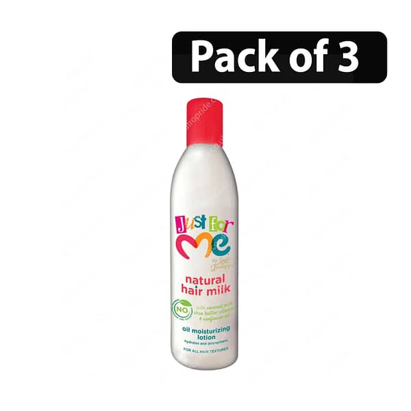 (Pack of 3) Just For Me Natural Hair Milk Oil Moisturizing Lotion 10oz