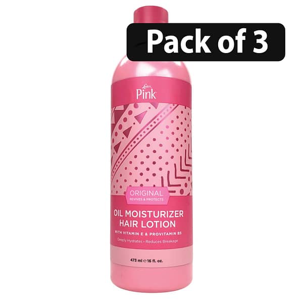 (Pack of 3) Luster’s Pink Oil Moisturizer Lotion 16oz- (Pack of 3) Luster’s Pink Oil Moisturizer Lotion 16oz