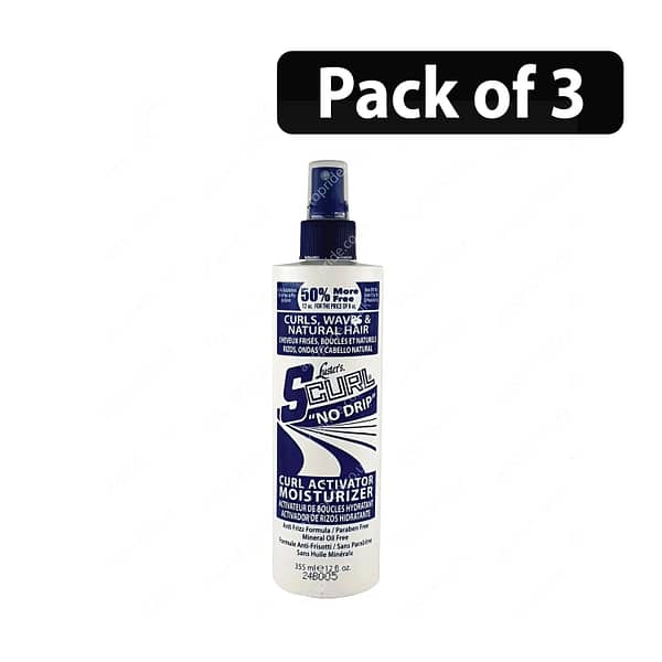 (Pack of 3) Luster's Scurl No Drip Curl Activator Moisturizer 12oz