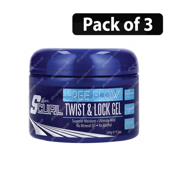 (Pack of 3) Luster's Scurl Twist & Lock Gel 9.5oz