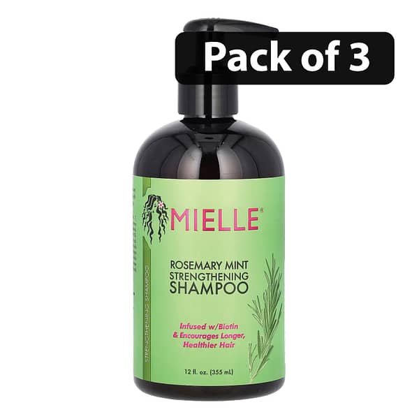 (Pack of 3) Mielle Rosemary Mint Strengthening Shampoo 12fl.oz