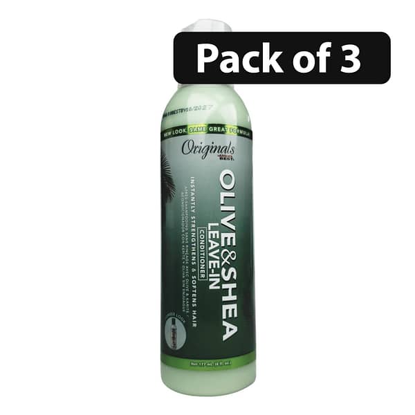 (Pack of 3) Organics Africa's Best Olive Oil Leave-In Conditioner 6oz