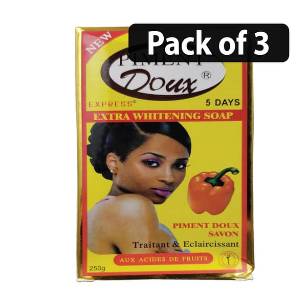 (Pack of 3) Piment Doux Extra Whitening Soap 250g