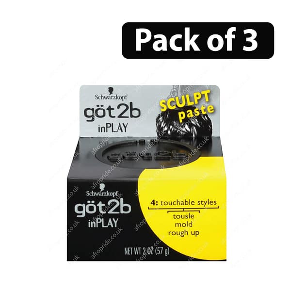 (Pack of 3) Schwarzkopf Got2b In Play Sculpt Paste 2oz